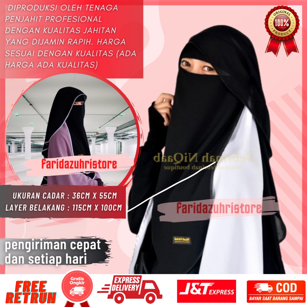 Hijab Wanita Cantik Niqab Butterfly 2 layer Niqab Pengantin Cadar Pengantin Hijab pengantin Hijab Ca