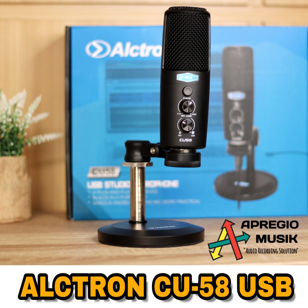 Alctron CU58 CU 58 USB Mic Condensor Apregio Musik