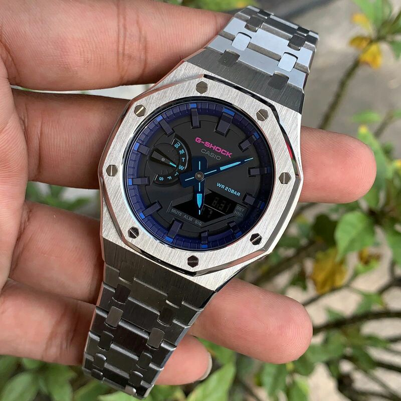 Jam tangan custom strap dan bezel casio g-shock ga2100 ga-2100