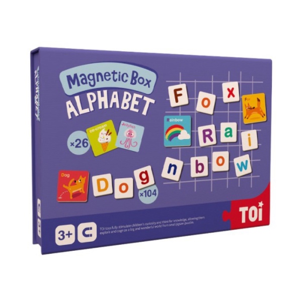 

TOI Magnetic Box - Alphabet ABC letters - mainan edukasi puzzle magnet Limited