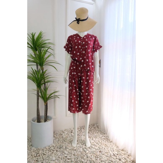 Piyama Model Kulot/Milo Set/Piyama Rayon Premium/Piyama Busui