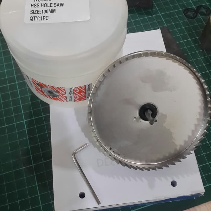 JJ-1599 Holesaw Kayu / Besi HSS 100MM KUGEL