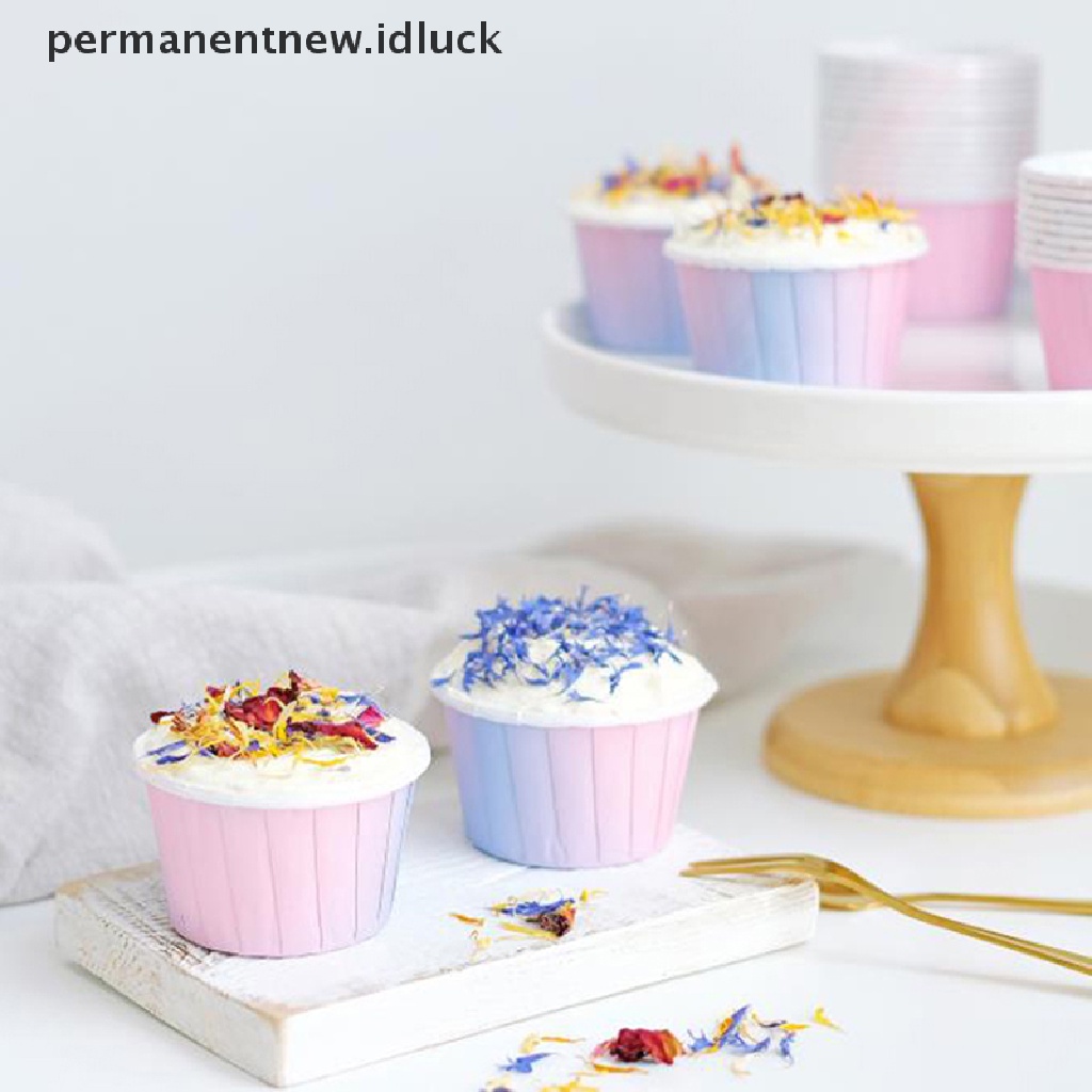 50 Pcs Kertas Cetakan Cupcake Muffin DIY