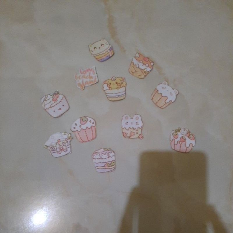 

Stiker Cupcake Kawai
