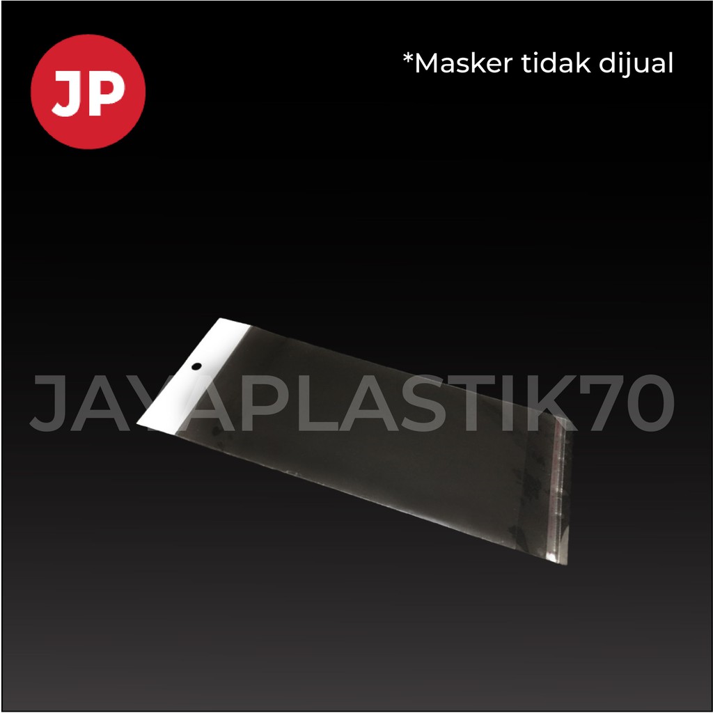 Plastik OPP Perlize Uk 9x25/22 +3cm(lem) untuk masker kf94, aksesoris, souvenir, isi: 100pcs/pack