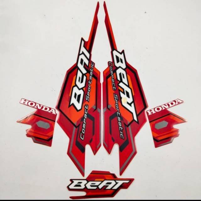 Striping standar beat karbu 2008 merah