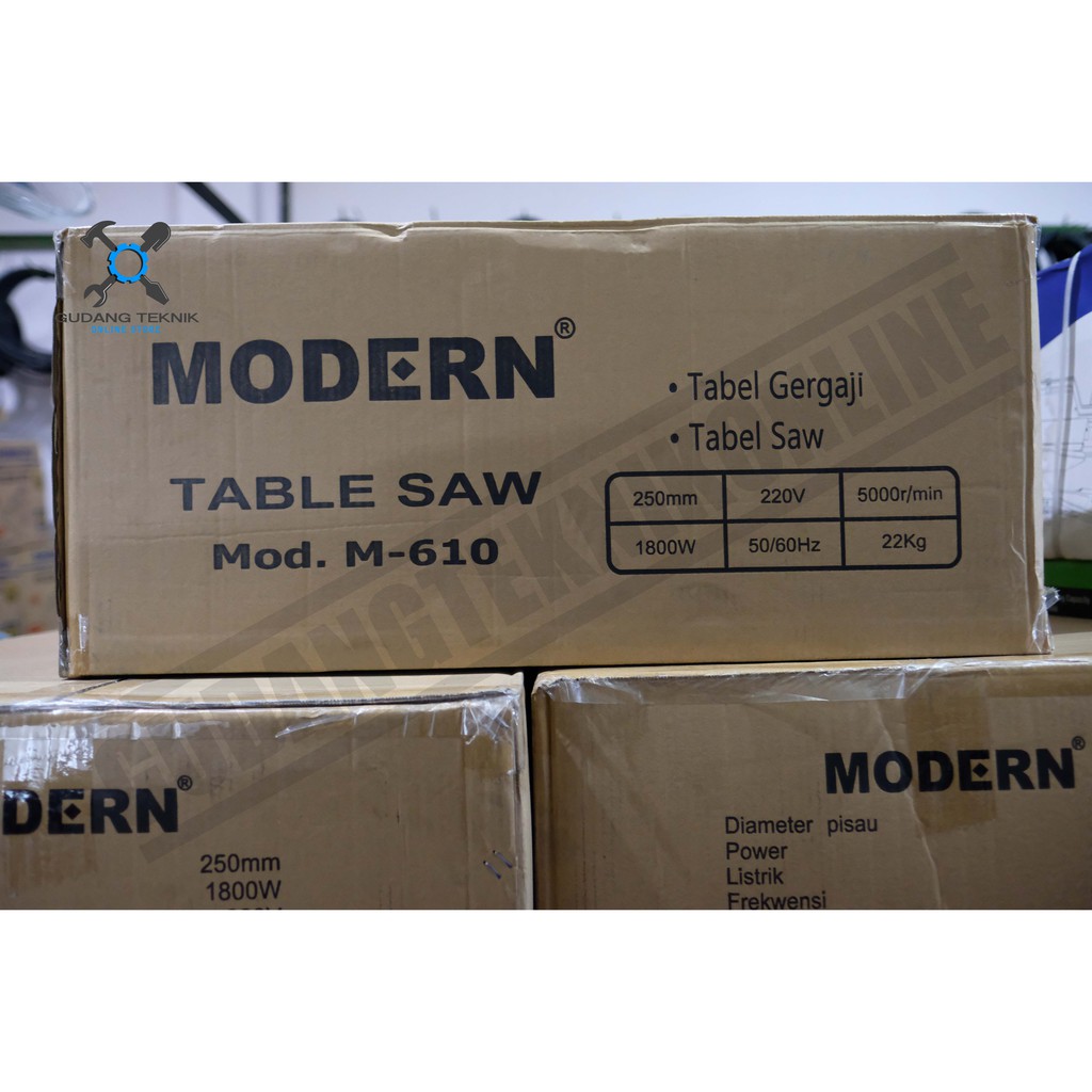 Table Saw Modern M-610 / Meja Potong Gergaji Kayu Circular 10 Inch MODERN M610