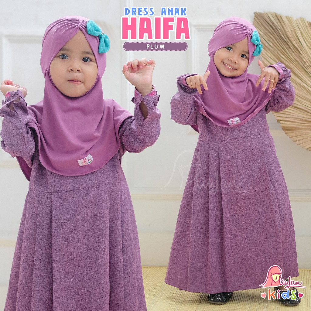 Dress Anak HAIFA Gamis Anak Miulan Original
