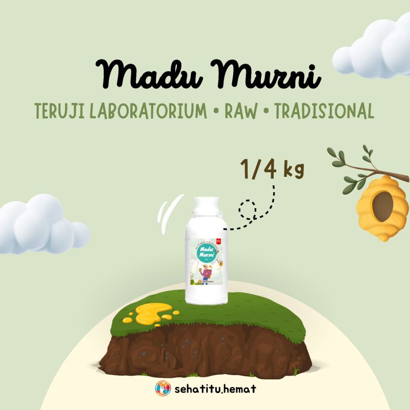 

1/4 Kg Madu Murni Teruji Labolatrium Aman untuk Ibu Hamil Menyusui Bayi Balita Anak-anak