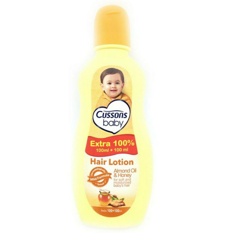 Cussons Baby hair Lotion Aloe Vera 100ml + 100ml 50ml + 50ml Minyak Rambut bayi cussons