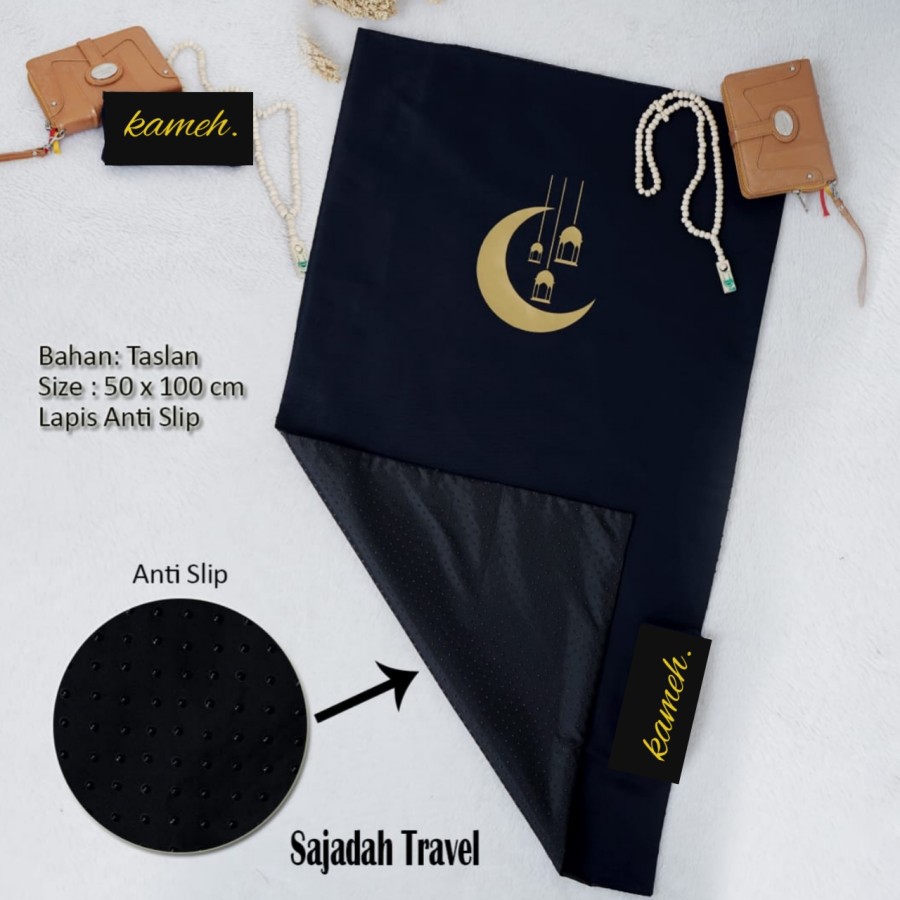 Sajadah Traveling Saku KAMEH/Pouch Praktis/Harga Grosir/Best Seller/Bisa Bayar Di Tempat