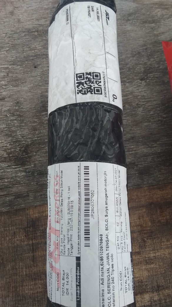 Tatakan Gelas Piring Silikon Model Renda Floral