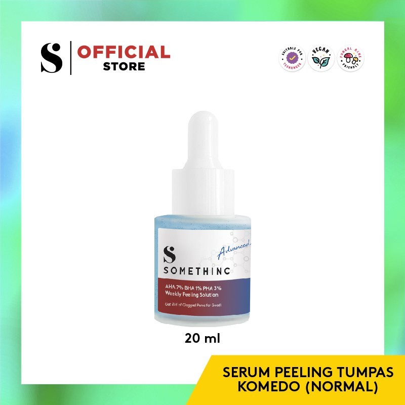 Serum Untuk Kulit Kering SOMETHINC AHA 7%, BHA 1%, PHA 3% Weekly Peeling Solution - 20ml