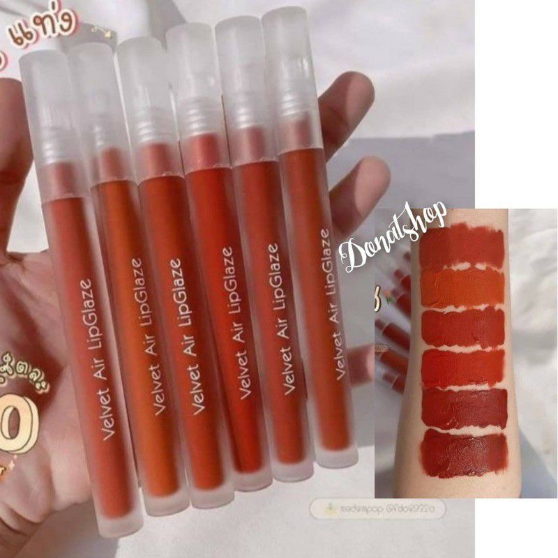 𝐌𝐀𝐓𝐓𝐄 𝐋𝐈𝐏𝐒𝐓𝐈𝐂𝐊 - Velvet AIR LIPGLAZE Lipstik Waterproof Soft Tahan Lama Hasil Akhir Matte