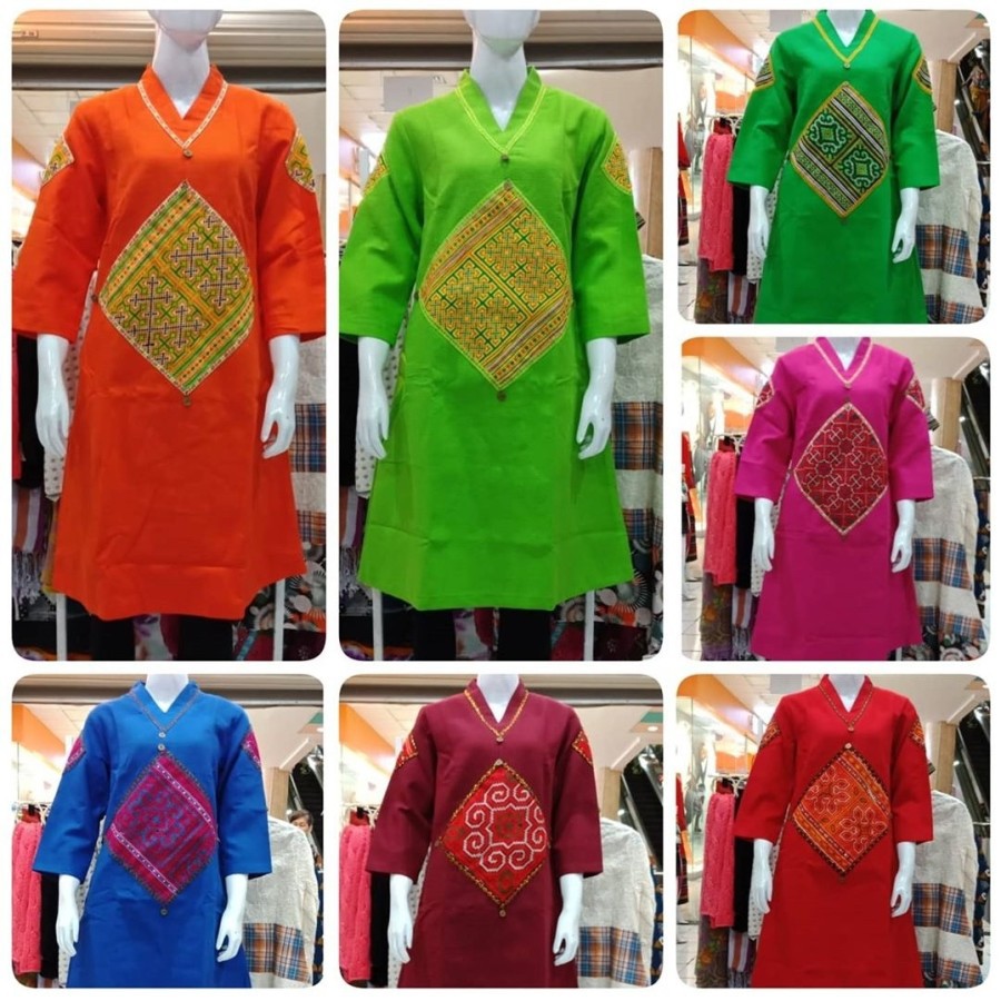 Tunik bangkok tenun