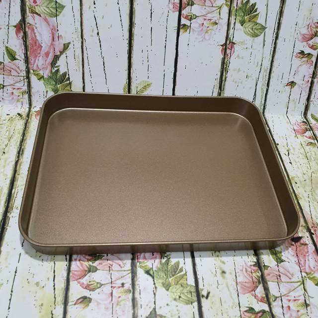 Loyang kue roti bolu gulung 24.5x18.8x2.3cm baking bake pan anti lengket