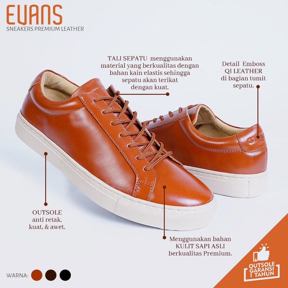 SEPATU PRIA SNEAKERS PRIA BERBAHAN KULIT ASLI SNEAKERS TERBARU KODE SP03