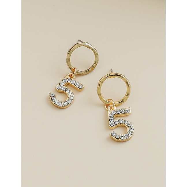 LRC Anting Tusuk Fashion  Alloy Flower Earrings P4754