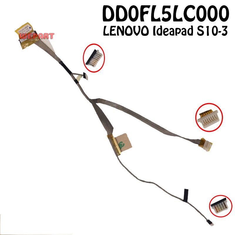 Kabel Cable flexible Led Lcd Laptop LENOVO Ideapad S10-3 DD0FL5LC000