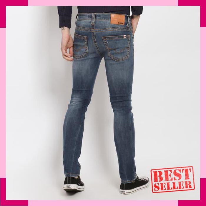 Termurah ENERGIE Jeans Pria Original - Wade Jeans Slim Fit - Biru- 30