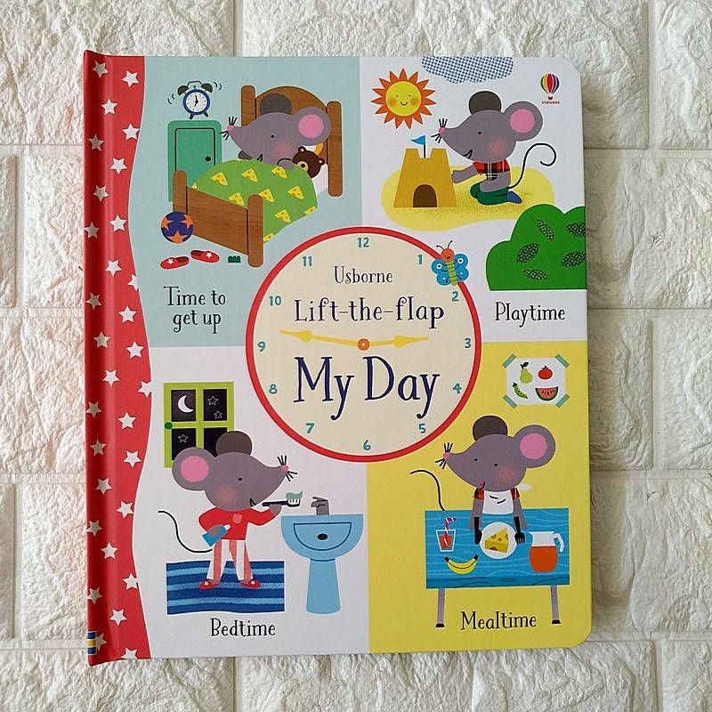 Usborne Lift-the-flap My Day Board Book