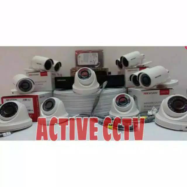 PAKET KAMERA CCTV HIKVISION 12 CAMERA CHANNEL 2MP 1080P FULL HD TANPA KABEL