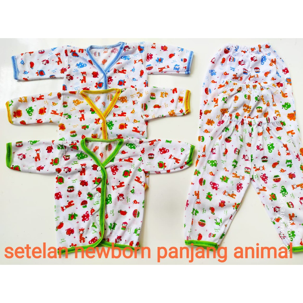 3pcs setelan TABUR  newborn bayi baru lahir katun PE