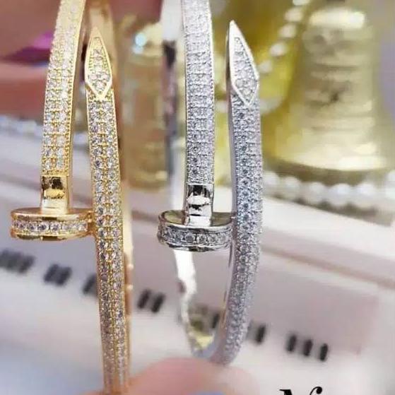 ☊ Fourfashion gelang paku lapis emas 24k 2230 ➸