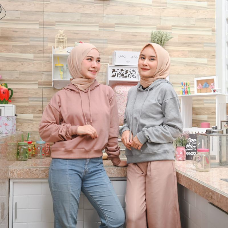 ALO SWEATER AND HODIE CROOPE OVERSIZE / SWEATER CROP TOPI naturally KECE MURAH TRENDY KEKINIAN