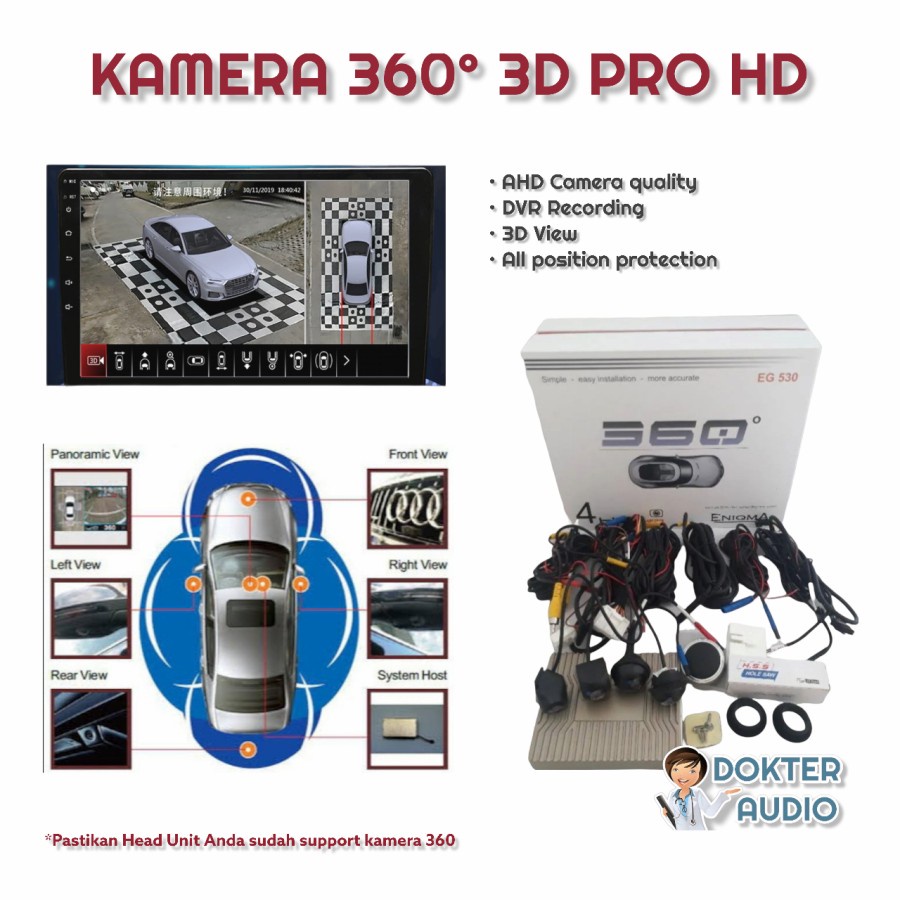 Jual KAMERA 360 mobil 3D PRO HD ENIQMA Shopee Indonesia