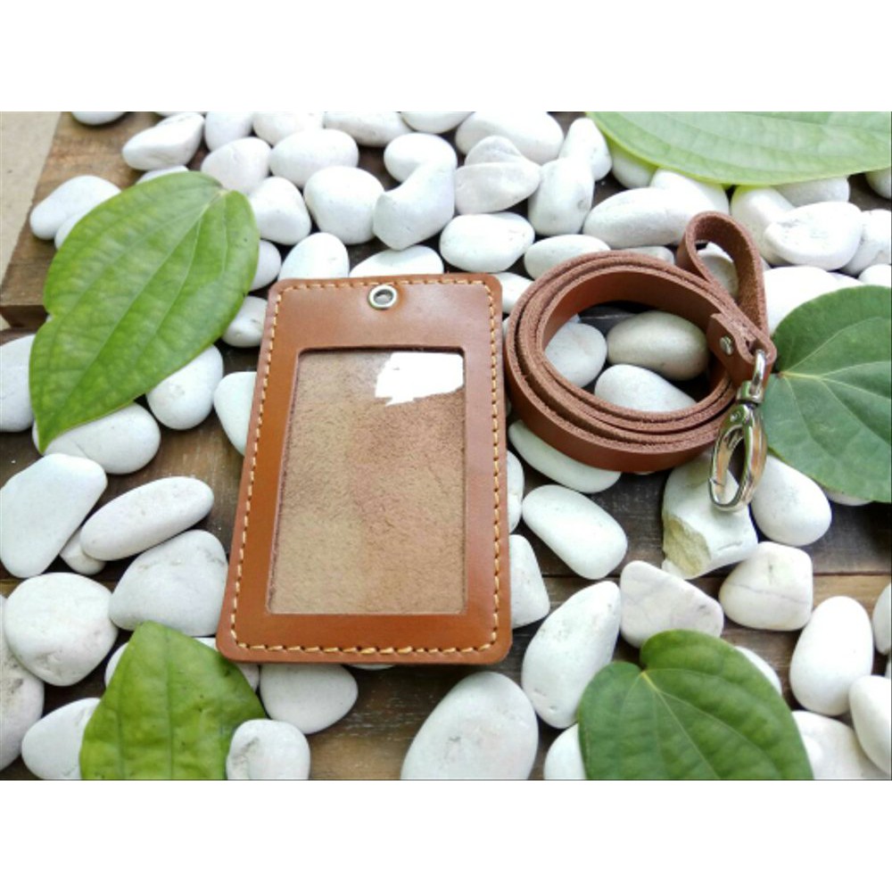 

Jual id card holder kulit gantungan id card kulit Diskon