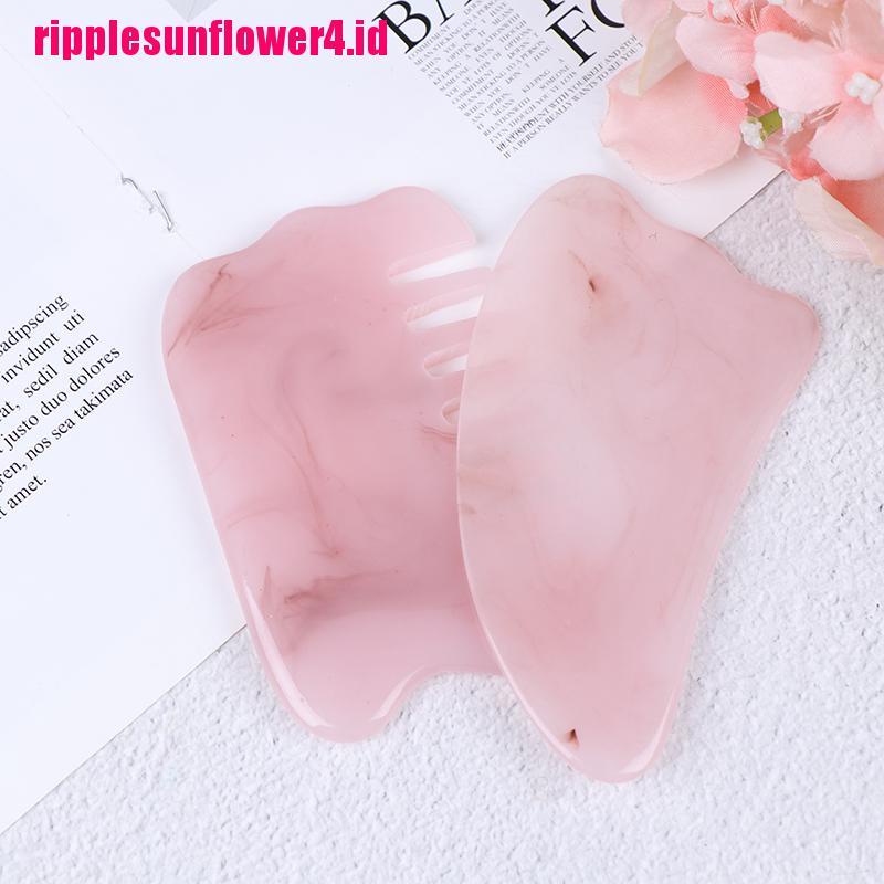 Papan Gua Sha resin Sintetis Natural Untuk Pijat Wajah / Tubuh