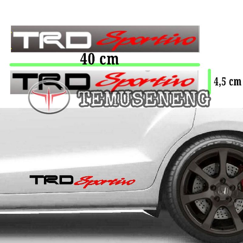 Stiker Trd Sportivo Sticker Trd Sportivo Mobil Eksterior Toyota Murah