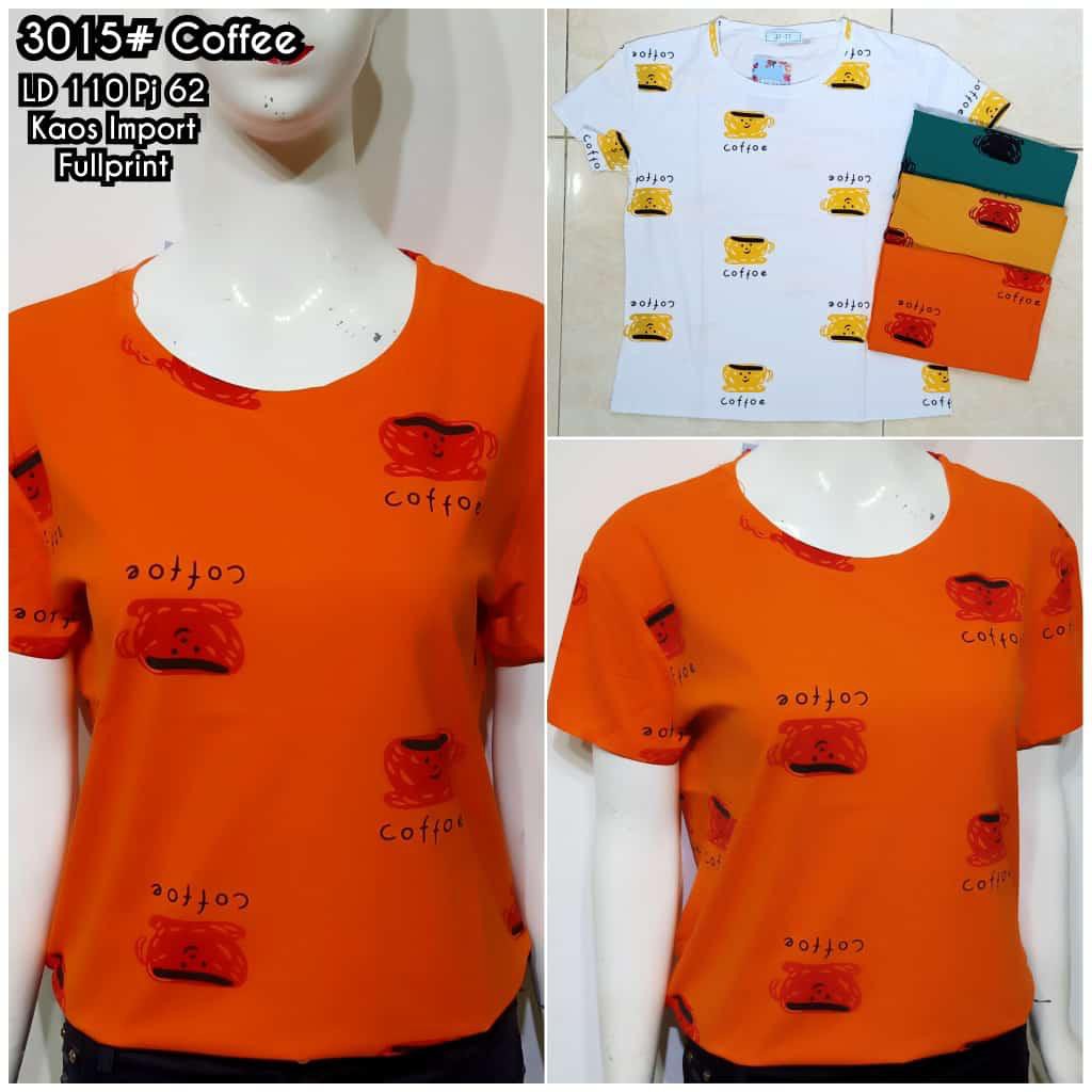 Baju Kaos Murah Adem - Coffee 3015