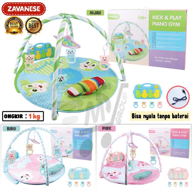 Indoosz Baby Gym Circle Piano Playgym Musical Bulat Zavanese