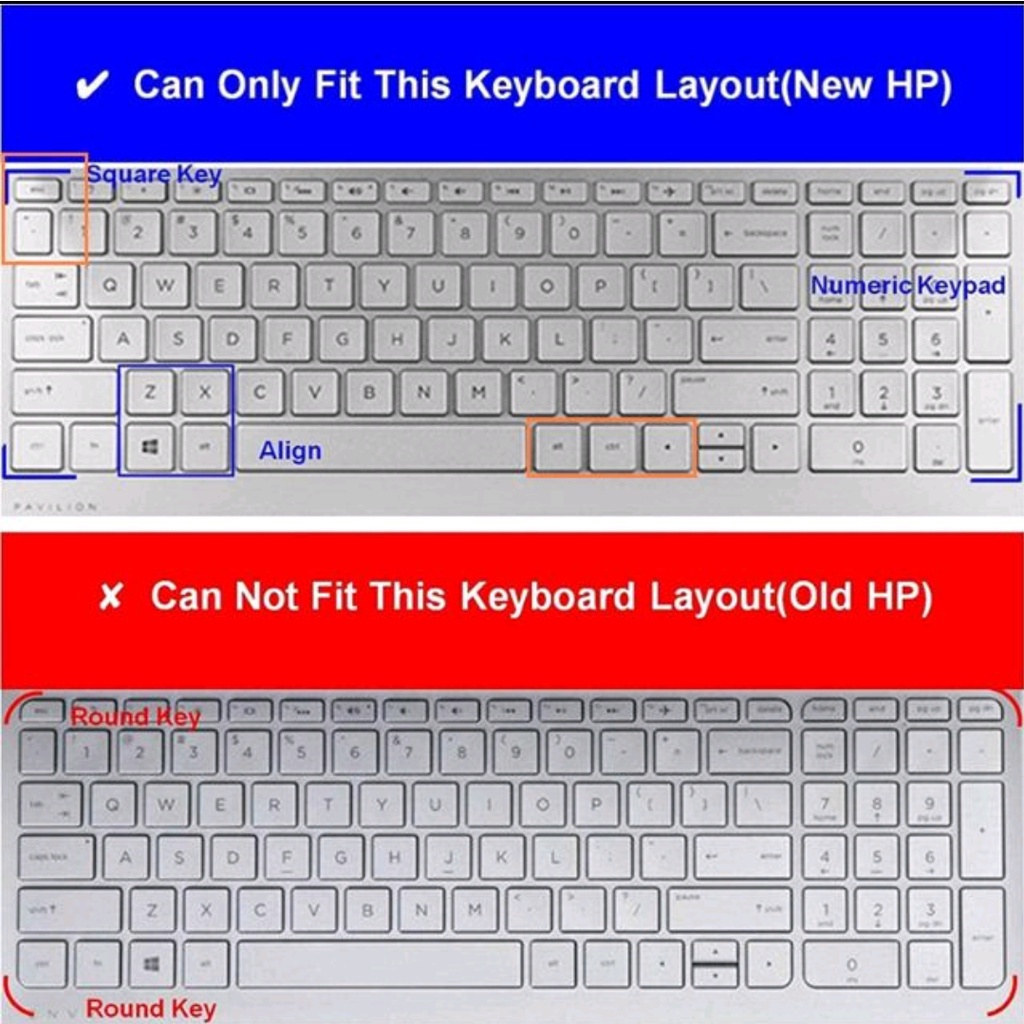 Pelindung Keyboard Bahan Silikon Untuk HP Pavilion 15 Series 15 Inch Display 15.6 &quot;