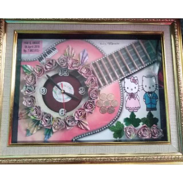 Mahar unik, mahar cantik, hiasan mahar Jam