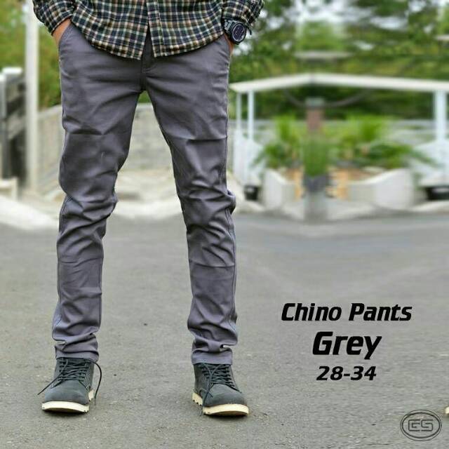 Celana Chino Panjang Pria straight