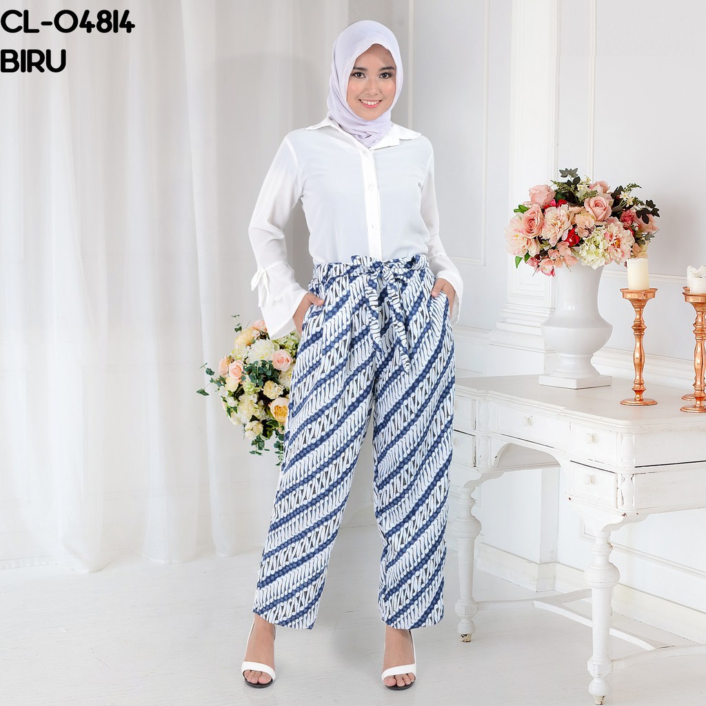 BL C 04814 Celana Kulot Batik Murah Wanita Kekinian BL C 04814 Celana Kulot Batik Murah Wanita Kekinian