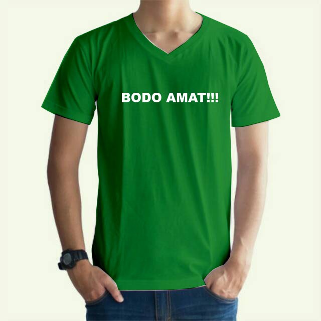 KAOS PRIA BODO AMAT / KAOS PRIA VNECK/ KAOS PRIA