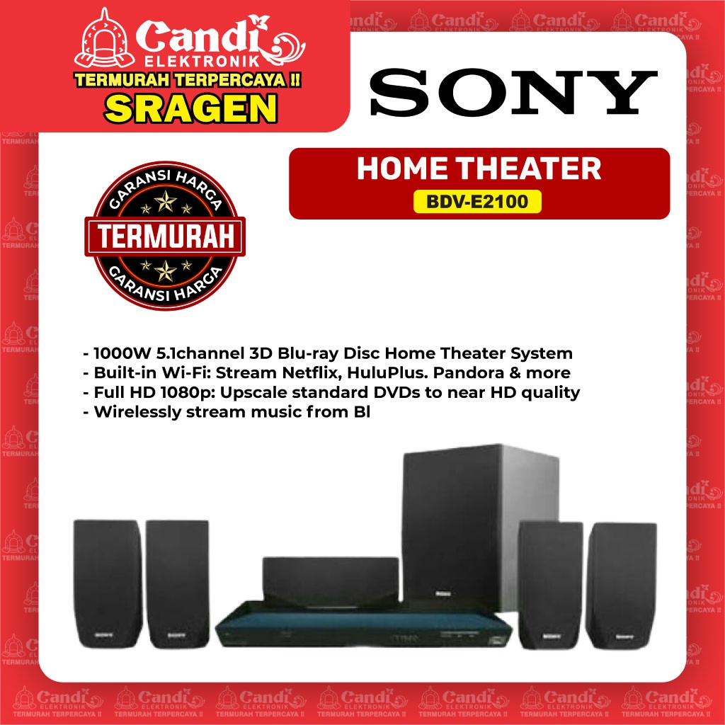 SONY Home Theater - BDV E2100