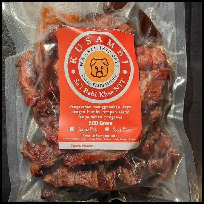 

Sei Babi Asap Kusambi Khas Ntt 500Gr