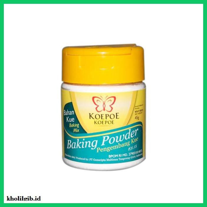 

Redwop-Gnikab- Baking Powder Koepoe Koepoe 45G - Pengembang -Hallall.