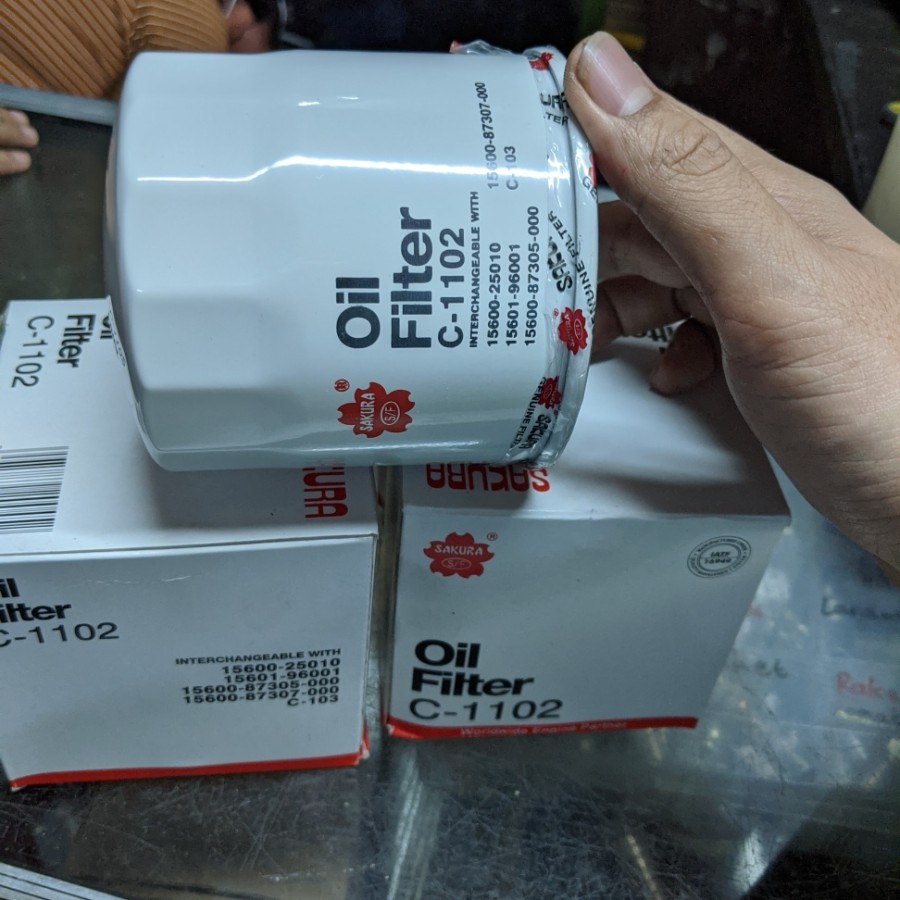 filter oli forklift C1102 sakura
