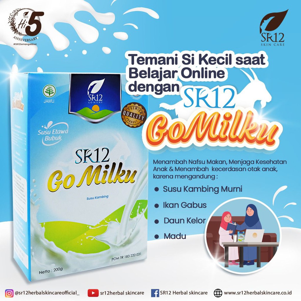 

GO MILKU SR12 SUSU KAMBING ETAWA SUSU KESEHATAN SUSU KAMBING