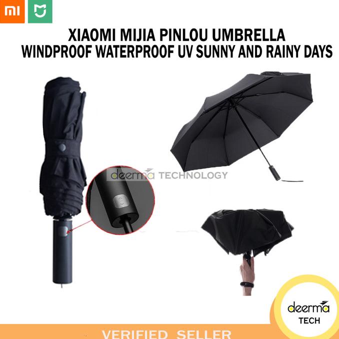 Xiaomi Mijia Pinlou Umbrella Windproof Waterproof Uv Sunny And Rainny