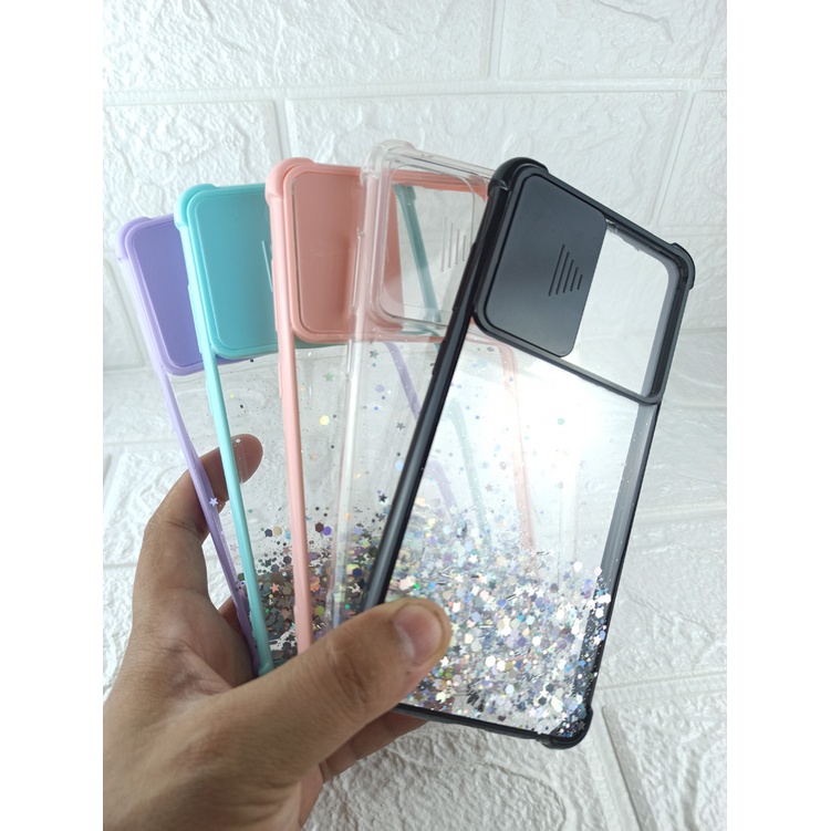Samsung A02S/A10S/M10S/A20S/A21S GLITTER CASE SLIDE KAMERA PROTECTION/Anti Crack