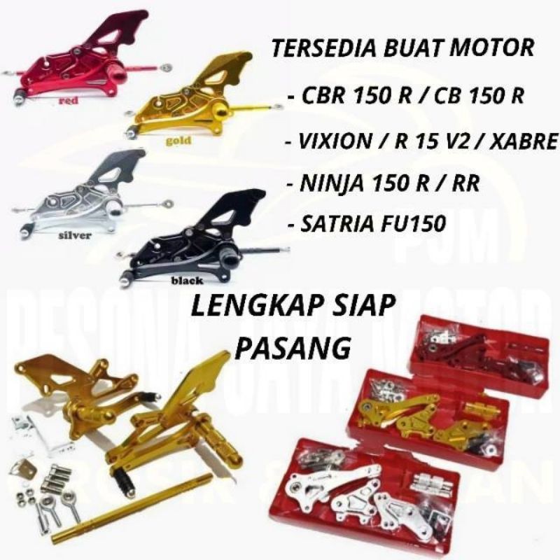 Underbone Footstep Underbone Model M-Sato Cbr150r,Ninja150,Satria Fu,Gsx,Cb150r,Vixion,R15,Dll