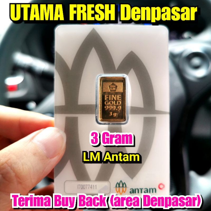 LM Antam  RM 3 gr, 3gram, certieya, Asli logam mulia