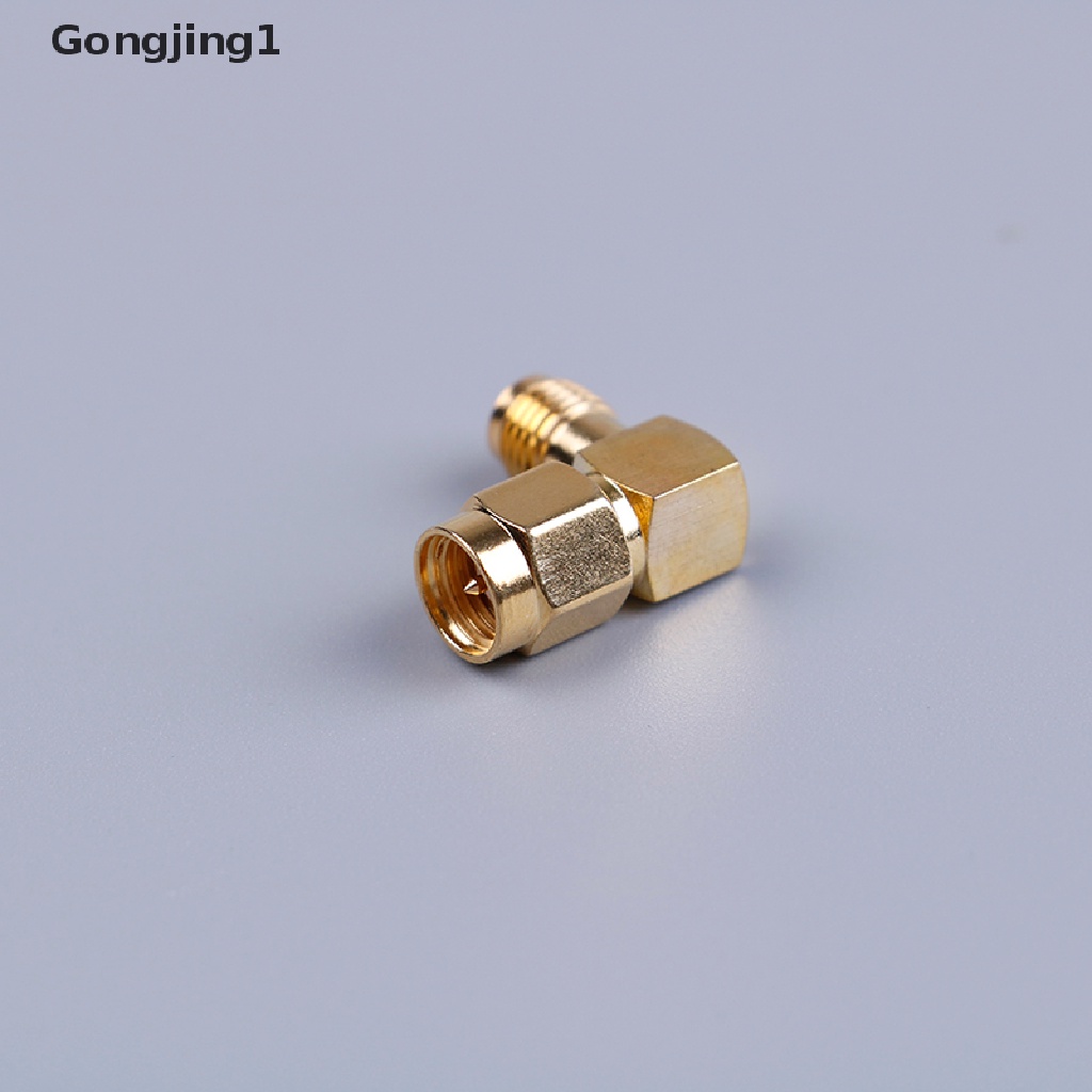 Gongjing1 1pc Adapter Konektor Sma Male Ke Rp Sma Female 90